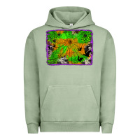 Pigment Oil Green leopard cowhide halloween background Urban Hoodie - Jasminsmagicworld