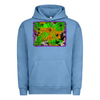 Pigment Pebble Blue leopard cowhide halloween background Urban Hoodie - Jasminsmagicworld
