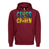Burgundy the cross before the crown Zipper Hoodie - texasbilliewilder