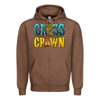 Chestnut the cross before the crown Zipper Hoodie - texasbilliewilder