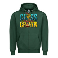Sports Green the cross before the crown Zipper Hoodie - texasbilliewilder