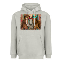 Moon Dust horses with bandanas Heavyweight Hoodie - RanaPortraitStore