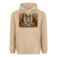 Mushroom horses with bandanas Heavyweight Hoodie - RanaPortraitStore