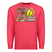 Cardinal three up down softball Premium Sweatshirt - RacoonDesign
