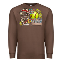 Chestnut three up down softball Premium Sweatshirt - RacoonDesign