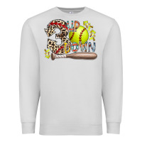 Dove Grey three up down softball Premium Sweatshirt - RacoonDesign