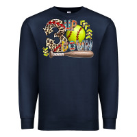 Navy three up down softball Premium Sweatshirt - RacoonDesign