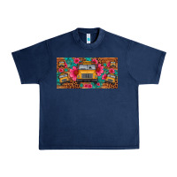 Navy school bus leopard gemstone license plate Urban Heavy Tee - Artiststas
