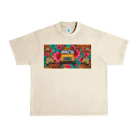 Sandshell school bus leopard gemstone license plate Urban Heavy Tee - Artiststas