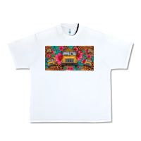 White school bus leopard gemstone license plate Urban Heavy Tee - Artiststas