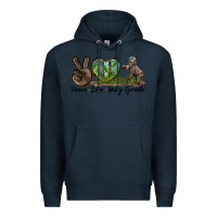 Navy Peace Love Baby Gorilla Premium Hoodie - LillyAllenDesigns