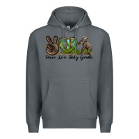 Rock Peace Love Baby Gorilla Premium Hoodie - LillyAllenDesigns