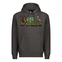 Smoke Peace Love Baby Gorilla Premium Hoodie - LillyAllenDesigns