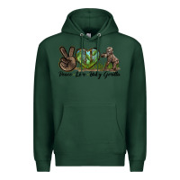 Sports Green Peace Love Baby Gorilla Premium Hoodie - LillyAllenDesigns
