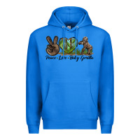 True Royal Peace Love Baby Gorilla Premium Hoodie - LillyAllenDesigns