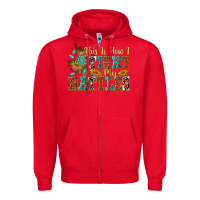 Red this is how i fight my battles Zipper Hoodie - texasbilliewilder