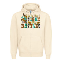 Sandshell this is how i fight my battles Zipper Hoodie - texasbilliewilder