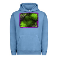 Pigment Pebble Blue leopard halloween background Urban Hoodie - Jasminsmagicworld