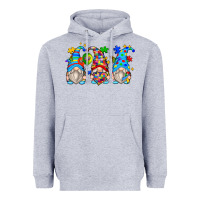 Heather Grey autism gnomes Heavyweight Hoodie - Zillion Design Studio
