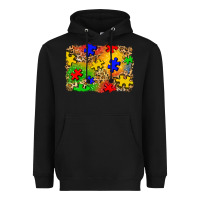 Black autism background Heavyweight Hoodie - Zillion Design Studio