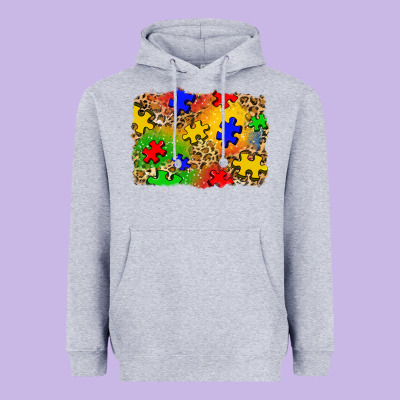Autism Background Heavyweight Hoodie Designed By Zillion Design Studio