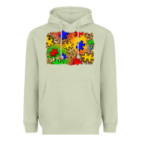 Matcha autism background Heavyweight Hoodie - Zillion Design Studio