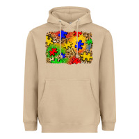 Mushroom autism background Heavyweight Hoodie - Zillion Design Studio