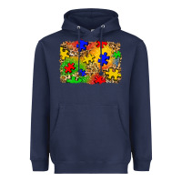Navy autism background Heavyweight Hoodie - Zillion Design Studio
