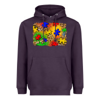 Plum autism background Heavyweight Hoodie - Zillion Design Studio