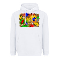 White autism background Heavyweight Hoodie - Zillion Design Studio