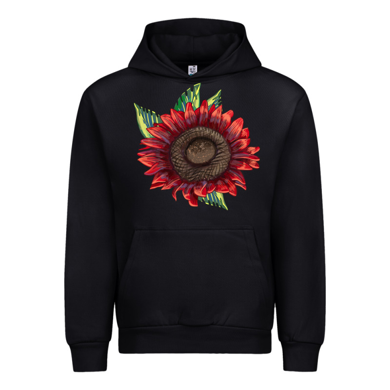 Procut Red Sunflower Urban Hoodie by LillyAllenDesigns | Teevron