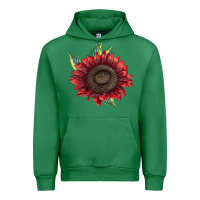 Emerald procut red sunflower Urban Hoodie - LillyAllenDesigns