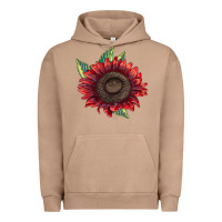 Pigment Burro procut red sunflower Urban Hoodie - LillyAllenDesigns