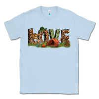 Dusty Blue love camping Classic Tee - texasbilliewilder