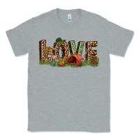 Heather Grey love camping Classic Tee - texasbilliewilder
