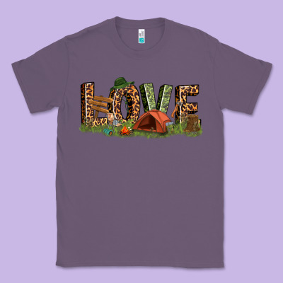 Love Camping Classic Tee Designed By Texasbilliewilder