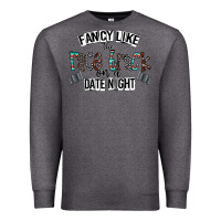 Charcoal Heather fancy like the race track on a date night Premium Sweatshirt - CowhideDigitalArt