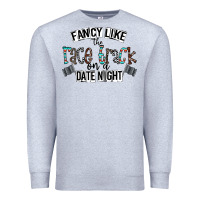 Heather Grey fancy like the race track on a date night Premium Sweatshirt - CowhideDigitalArt