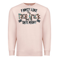Pale Pink fancy like the race track on a date night Premium Sweatshirt - CowhideDigitalArt