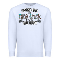 White fancy like the race track on a date night Premium Sweatshirt - CowhideDigitalArt