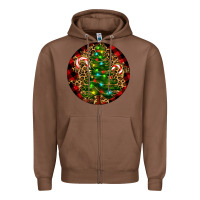 Chestnut Christmas Tree Zipper Hoodie - RanaPortraitStore