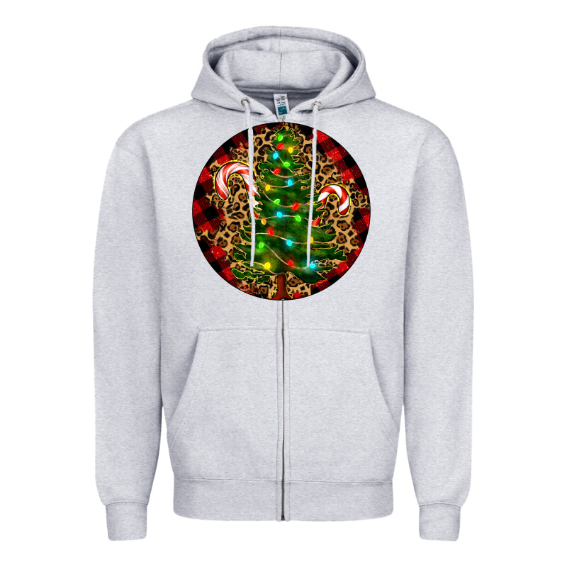 Christmas Tree Zipper Hoodie by RanaPortraitStore | Teevron