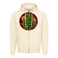 Sandshell Christmas Tree Zipper Hoodie - RanaPortraitStore