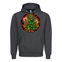 Smoke Christmas Tree Zipper Hoodie - RanaPortraitStore