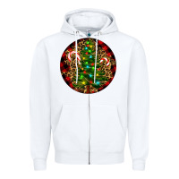 White Christmas Tree Zipper Hoodie - RanaPortraitStore