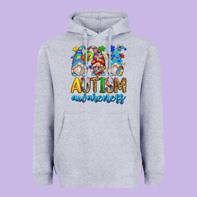 Autism Awareness Gnomes Heavyweight Hoodie Designed By Zillion Design Studio
