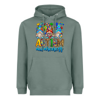 Sage autism awareness gnomes Heavyweight Hoodie - Zillion Design Studio