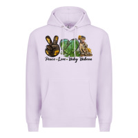 Lilac Peace Love Baby Baboon Premium Hoodie - LillyAllenDesigns