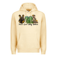 Pina Colada Peace Love Baby Baboon Premium Hoodie - LillyAllenDesigns