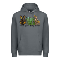 Rock Peace Love Baby Baboon Premium Hoodie - LillyAllenDesigns